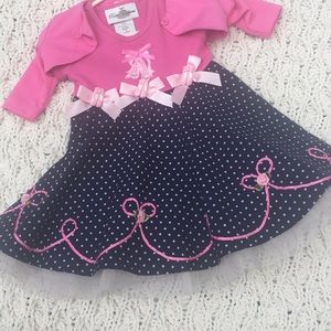 Ballerina dress with tulle underlay